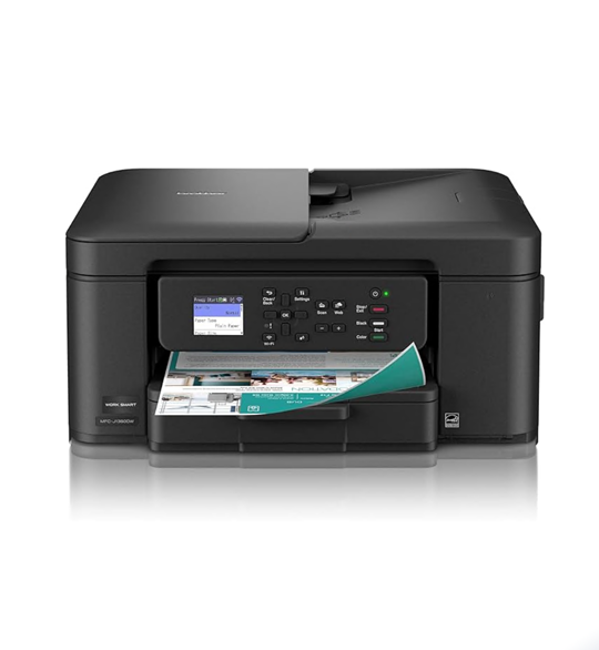 Brother Work Smart 1360 Wireless Color Inkjet All-in-One Printer with Automatic Duplex Printing and 1.8” Color Display